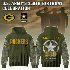 Green Bay Packers x 250 Years Anniversary US Army Special Edition Unisex Hoodie