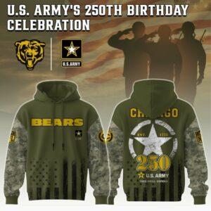 Chicago Bears x 250 Years Anniversary US Army Special Edition Unisex Hoodie
