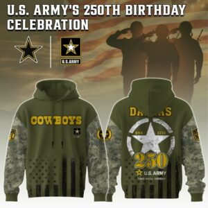 Dallas Cowboys x 250 Years Anniversary US Army Special Edition Unisex Hoodie