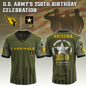 Arizona Cardinals x 250 Years Anniversary US Army Special Edition NFL Jersey