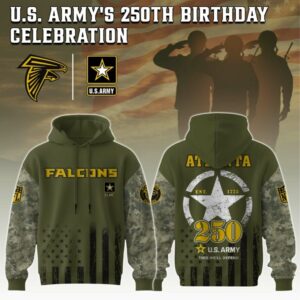 Atlanta Falcons x 250 Years Anniversary US Army Special Edition Unisex Hoodie