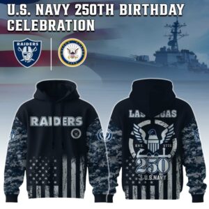 Las Vegas Raiders x 250 Years Anniversary US Navy Special Edition Unisex Hoodie