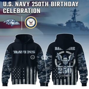 Baltimore Ravens x 250 Years Anniversary US Navy Special Edition Unisex Hoodie