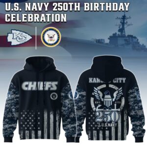 Kansas City Chiefs x 250 Years Anniversary US Navy Special Edition Unisex Hoodie