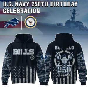 Buffalo Bills x 250 Years Anniversary US Navy Special Edition Unisex Hoodie