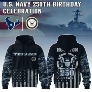 Houston Texans x 250 Years Anniversary US Navy Special Edition Unisex Hoodie
