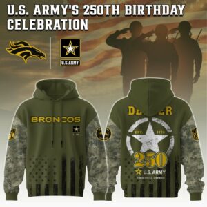 Denver Broncos x 250 Years Anniversary US Army Special Edition Unisex Hoodie