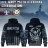 New Orleans Saints x 250 Years Anniversary US Navy Special Edition Unisex Hoodie