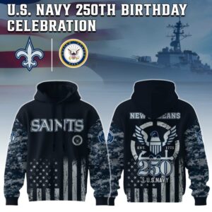 New Orleans Saints x 250 Years Anniversary US Navy Special Edition Unisex Hoodie