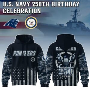 Carolina Panthers x 250 Years Anniversary US Navy Special Edition Unisex Hoodie
