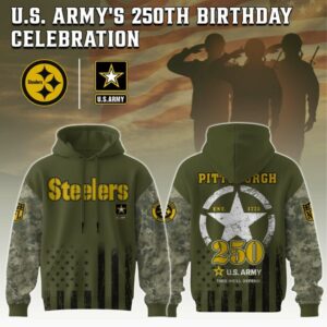 Pittsburgh Steelers x 250 Years Anniversary US Army Special Edition Unisex Hoodie