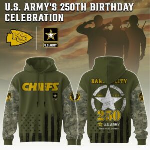Kansas City Chiefs x 250 Years Anniversary US Army Special Edition Unisex Hoodie