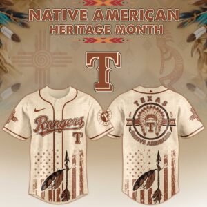 Texas Rangers x Native American Heritage Month Special Edition Jersey