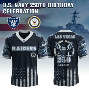 Las Vegas Raiders x 250 Years Anniversary US Navy Special Edition NFL Jersey