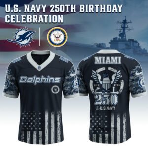 Miami Dolphins x 250 Years Anniversary US Navy Special Edition NFL Jersey