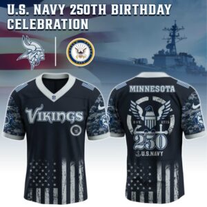 Minnesota Vikings x 250 Years Anniversary US Navy Special Edition NFL Jersey