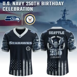 Seattle Seahawks x 250 Years Anniversary US Navy Special Edition NFL Jersey