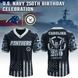 Carolina Panthers x 250 Years Anniversary US Navy Special Edition NFL Jersey