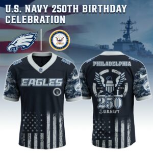 Philadelphia Eagles x 250 Years Anniversary US Navy Special Edition NFL Jersey