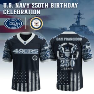 San Francisco 49ers x 250 Years Anniversary US Navy Special Edition NFL Jersey