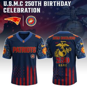 New England Patriots x 250 Years Anniversary US Marine Corps U.S.M.C Special Edition NFL Jersey
