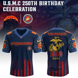 Los Angeles Chargers x 250 Years Anniversary US Marine Corps U.S.M.C Special Edition NFL Jersey