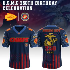 Kansas City Chiefs x 250 Years Anniversary US Marine Corps U.S.M.C Special Edition NFL Jersey