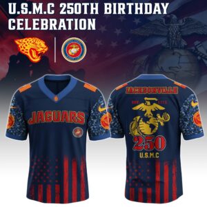 Jacksonville Jaguars x 250 Years Anniversary US Marine Corps U.S.M.C Special Edition NFL Jersey