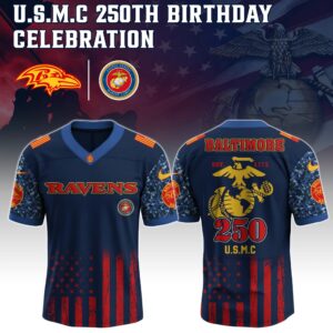 Baltimore Ravens x 250 Years Anniversary US Marine Corps U.S.M.C Special Edition NFL Jersey