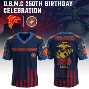 Atlanta Falcons x 250 Years Anniversary US Marine Corps U.S.M.C Special Edition NFL Jersey