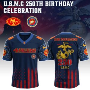 San Francisco 49ers x 250 Years Anniversary US Marine Corps U.S.M.C Special Edition NFL Jersey