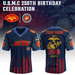New York Jets x 250 Years Anniversary US Marine Corps U.S.M.C Special Edition NFL Jersey