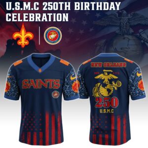 New Orleans Saints x 250 Years Anniversary US Marine Corps U.S.M.C Special Edition NFL Jersey