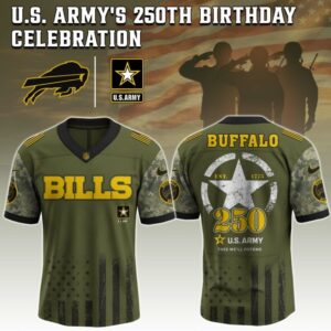 Buffalo Bills x 250 Years Anniversary US Army Special Edition NFL Jersey