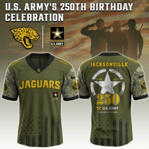 Jacksonville Jaguars x 250 Years Anniversary US Army Special Edition NFL Jersey