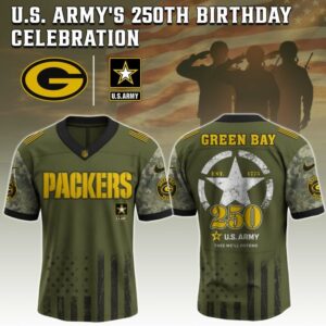 Green Bay Packers x 250 Years Anniversary US Army Special Edition NFL Jersey