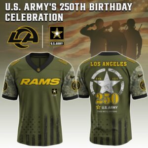 Los Angeles Rams x 250 Years Anniversary US Army Special Edition NFL Jersey