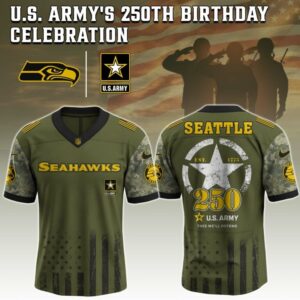 Seattle Seahawks x 250 Years Anniversary US Army Special Edition NFL Jersey