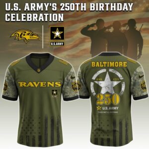 Baltimore Ravens x 250 Years Anniversary US Army Special Edition NFL Jersey