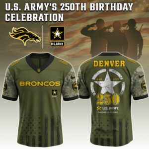 Denver Broncos x 250 Years Anniversary US Army Special Edition NFL Jersey