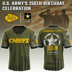 Kansas City Chiefs x 250 Years Anniversary US Army Special Edition NFL Jersey