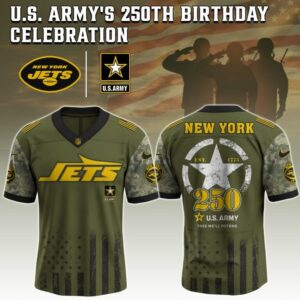 New York Jets x 250 Years Anniversary US Army Special Edition NFL Jersey