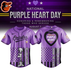 Baltimore Orioles x National Purple Heart Day Special Edition Jersey
