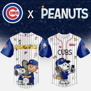 Chicago Cubs x Peanuts Snoopy And The Commissioner's Trophy Special Edition Jersey