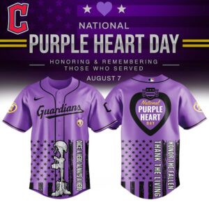 Cleveland Guardians x National Purple Heart Day Special Edition Jersey