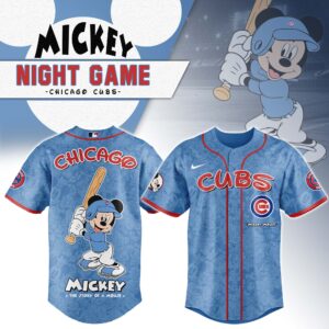 Chicago Cubs x Disney Mickey Mouse Night Game Special Edition Jersey