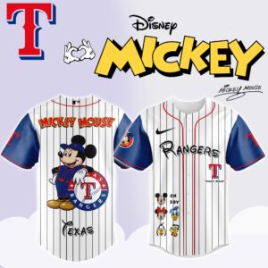 Texas Rangers x Disney Mickey Mouse Special Edition Jersey