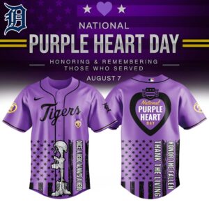 Detroit Tigers x National Purple Heart Day Special Edition Jersey