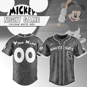 Chicago White Sox x Disney Mickey Mouse Night Game Personalized Custom Jersey