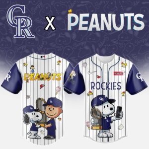 Colorado Rockies x Peanuts Snoopy And The Commissioner's Trophy Special Edition Jersey